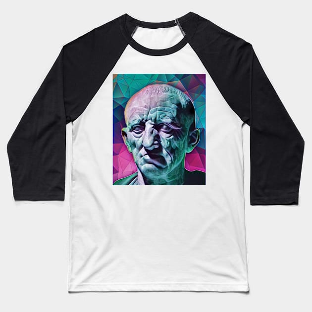 Cato the Elder Portrait | Cato the Elder Artwork 4 Baseball T-Shirt by JustLit